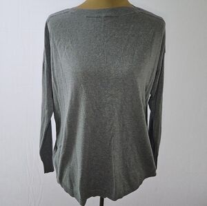 LOFT Gray With Purple Specks Sweater